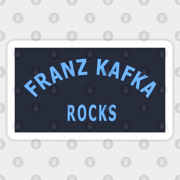 Franz Kafka Rocks Magnet by Lyvershop